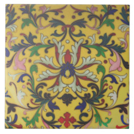 Repro Vintage Minton Yellow Floral English Azulejo