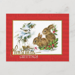Reprodução de Bunnies cartões de natal