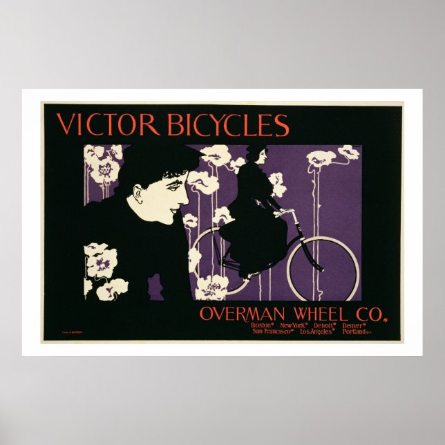 Reprodução de um poster publicitário "Victor Bicyc (Frente)