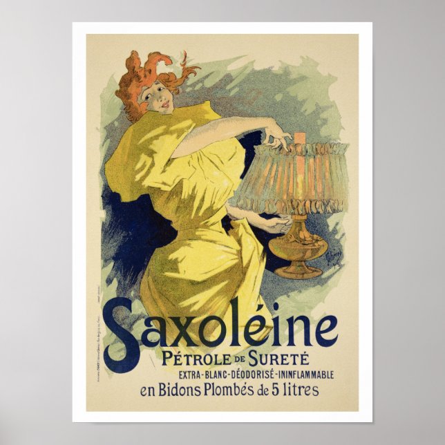 Reprodução de uma poster publicitária "saxoleina", (Frente)