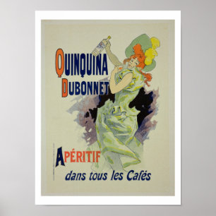 Reprodução de uma propaganda de poster 'Quinquin