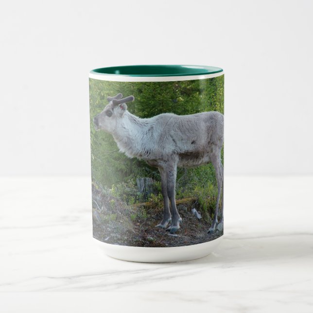 Reprodução na caneca da Lapónia - escolha estilo e (Centro)