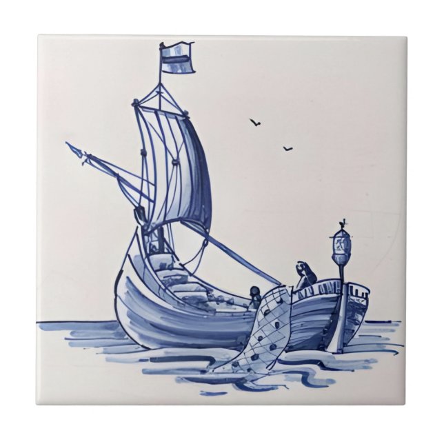 reproduções de azulejos à deriva que o barco sai p (Frente)