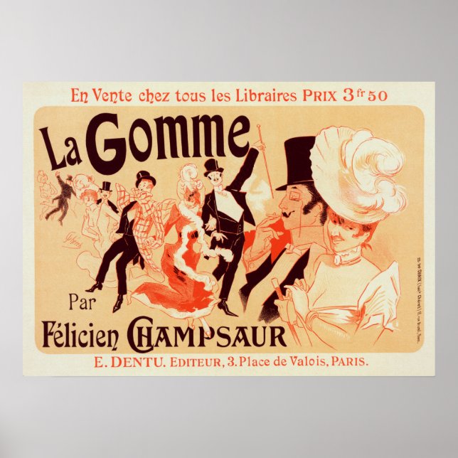 Reproduction Vintage French poster (Frente)