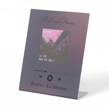 Reprodutor de Música Retrô Placa de Foto