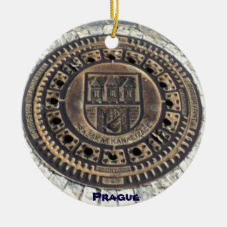 República checa do ornamento do cobrir da rua de