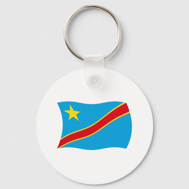 República Democrática do Congo Bandeira Chaveiro (Frente)