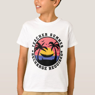 Requ de Recarga de Verão do Professor de Camisa do