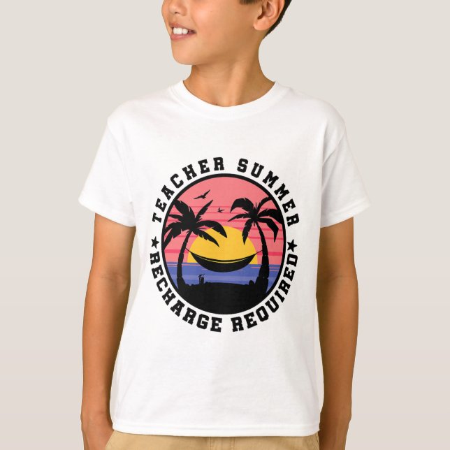 Requ de Recarga de Verão do Professor de Camisa do (Frente)