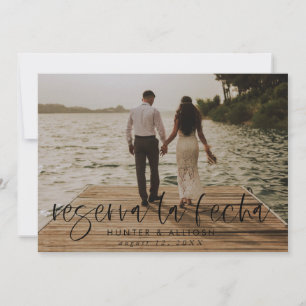 Reserva La Fecha Convite Fotográfico Moderno