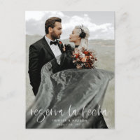 Reserva La Fecha Moderno Cartão Postal de Foto