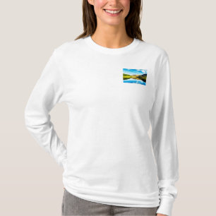 Reservatório de Dovestone no inverno Camiseta Escu