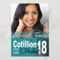 18º aniversário Cotillion Debut Save the Date Phot