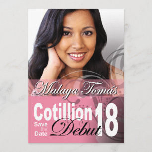 Reserve A Data 18º aniversário Cotillion Debut Save the Date Phot
