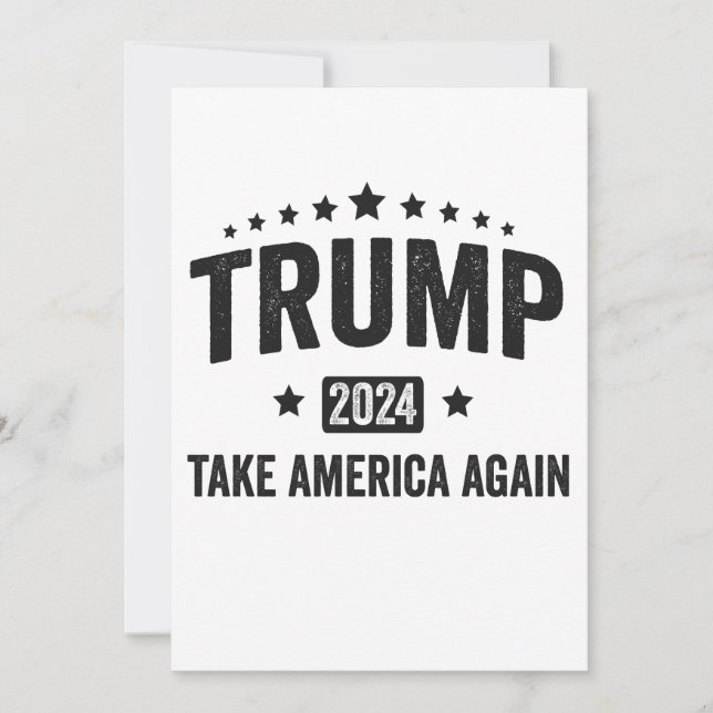 Reserve A Data 2024 Trump Leva a América de novo Patriótica Ameri (Frente)