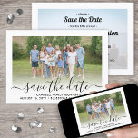 Reserve A Data 2 Foto: Reunion Party Modern Elegant Script<br><div class="desc">Convide familiares para salvar a data de um piquenique, churrasco ou festa de reunião com este elegante e moderno convite fotográfico 2. Todo texto e imagens são fáceis de personalizar. (DICA DE IMAGEM: Uma maneira fácil de centralizar as fotos como você deseja é recortá-las antes de carregá-las no site do...</div>