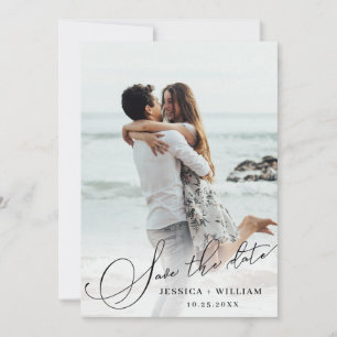 Reserve A Data 2 Photo Simply Elegant Calligraphy Wedding