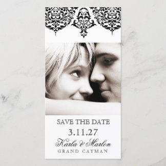 Reserve A Data 311 Mon Cherie Damask Black Save the Date