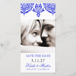Reserve A Data 311 Mon Cherie Damask The New Blue Save the Date (