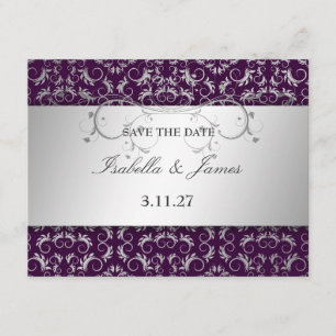 Reserve A Data 311 Silver Divine EggPlant Salvar na Data