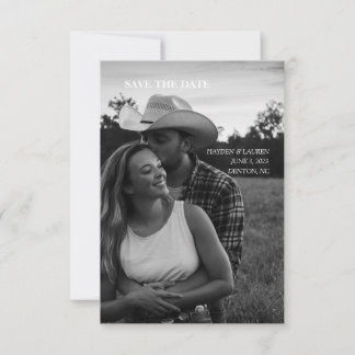 Reserve A Data 3,5" x 5" Flat Save The Date Card
