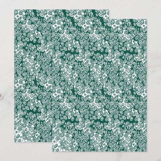 Reserve A Data 3D Optical Illusion – Geometric Abstract Art Poste (Frente/Verso)