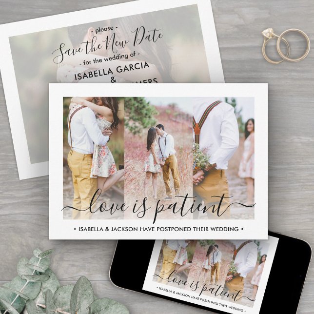 Reserve A Data 4 O Amor da Foto é Paciente Adiamento do Casamento (Criador carregado)