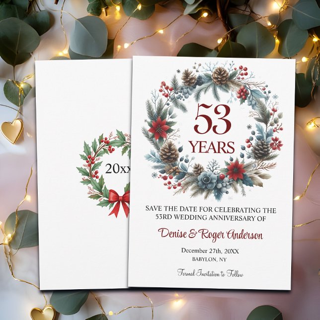 Reserve A Data 53º aniversário de casamento inverno (Criador carregado)