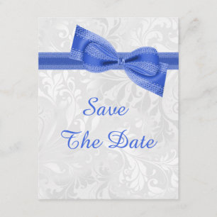 Reserve A Data 60º aniversário Damask and Faux Arco Save The Date