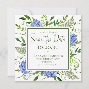 Reserve A Data 70 Birthday Blue Hydrangeas Surprise Party
