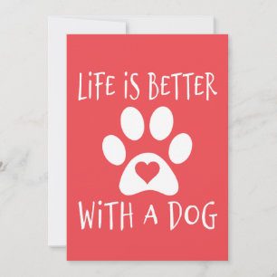 Reserve A Data A Vida É Melhor Com Um Cão - Amantes de Cachorros