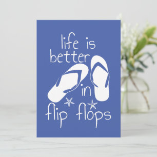 Reserve A Data A Vida É Melhor Em Chinelos