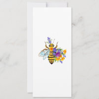 Abeja flor com plantas silvestres