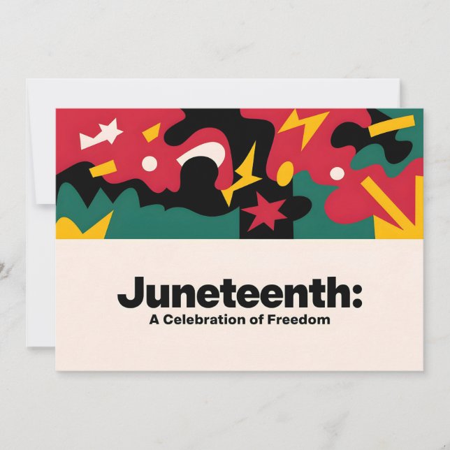 Reserve A Data Abstrato 1 de junho Celebração da Liberdade Desi (Frente)