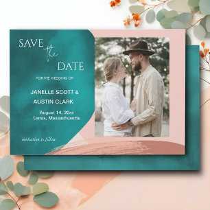 Reserve A Data Abstrato Watercolor Wedding