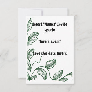 Reserve A Data "Acento de Folha Verde Verdant Elegance Graphic"