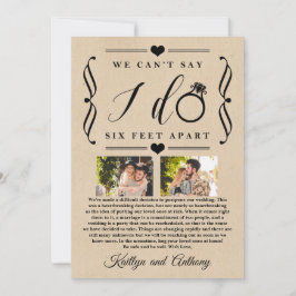 Reserve A Data Adiamento de Casamento de Seis Pés Diferente da Da