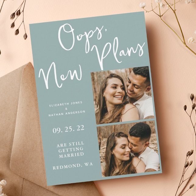 Reserve A Data Adiamento de Foto de Casamento de Data de Alteraçã (Criador carregado)