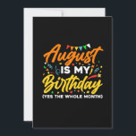 Reserve A Data Agosto É Meu Aniversário O Nascimento Todo Mês De<br><div class="desc">August Is My Birthday Sim A camisa do Mês inteiro é um presente engraçado de aniversário para as mulheres agosto rainha namorada mãe avó tia irmã irmã irmã irmã filho filhos bebês crianças bebês nasceres em agosto,  agosto Festa de aniversário Decorações e suprimentos</div>