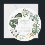 Reserve A Data Água de tangerina floral aquarela casamento salvar<br><div class="desc">Cartão de salvar a data de casamento floral aquarela de tangerina. Belas aquarelas florais impressas à mão e texto de roteiro moderno. Parte de uma coleção de feriados.</div>