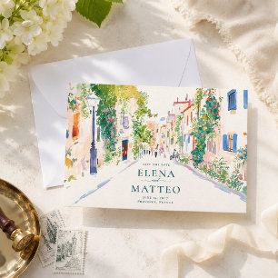 Reserve A Data Aldeia da Provença em Aquarela Save the Date