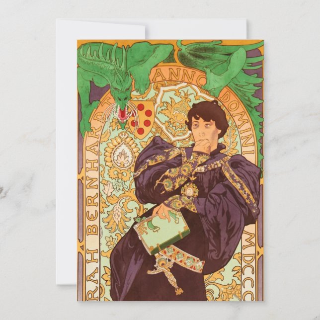 Reserve A Data Alphonse Mucha Prince e Dragon (Frente)