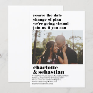 Reserve A Data Alteração do Plano Casamento Virtual Salvar a Foto