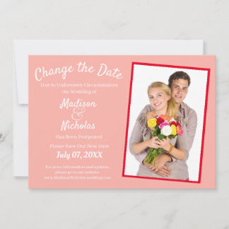 Reserve A Data Alterar a data Adicionar casamento de fotos adiado