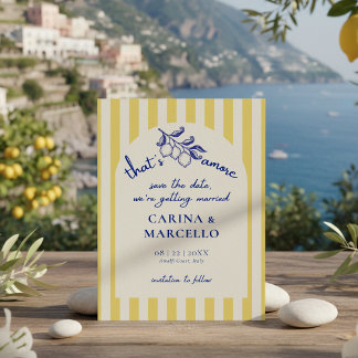 Reserve A Data Amalfi Coast Amore Lemon Stripe Wedding