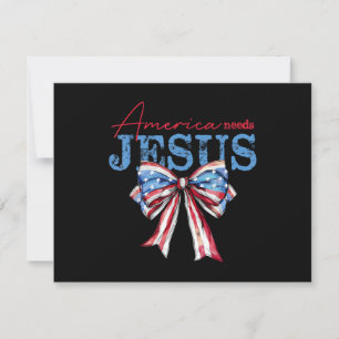 Reserve A Data America Precisa de Jesus Bandeira Cristã EUA Coque
