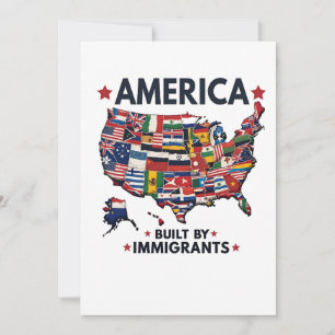 Reserve A Data Americano Construído por Imigrantes Patriótico Ame