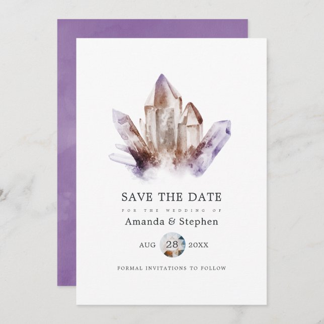 Reserve A Data Ametyst Crystal Wedding (Frente/Verso)