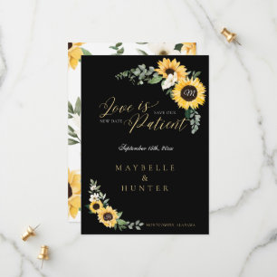 Reserve A Data Amor é Patiente Amarelo Watercolor