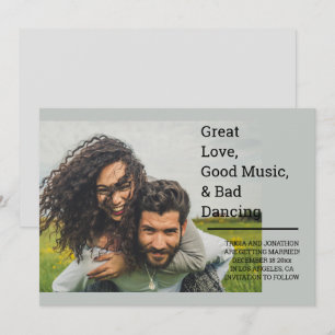 Reserve A Data Amor Ótimo Personalizado, Boa Música e Dança Ruim